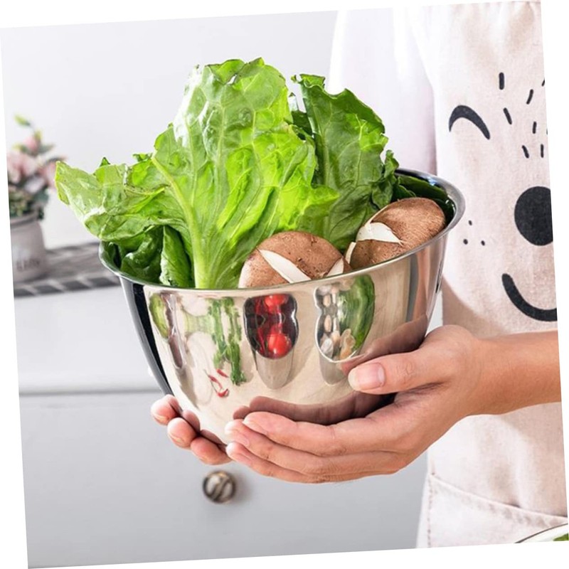 Zerodeko Stainless Steel Angled Vegetable Bowl Modern Buffet Serving Bowl