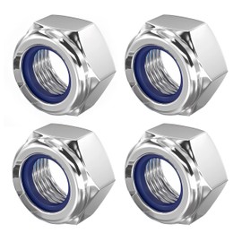 NACX M2 x 0.4mm Hex Lock Nuts, Stainless Steel Nylon Insert Self Locking Nuts, 70Pcs