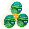 Freezer Tape 3 Rolls,Crepe Paper,Removable Labels,Writable Surface,Easy to Tear, Working