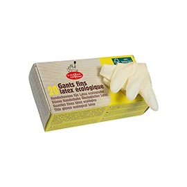 La Droguerie écologique - FSC natural latex gloves, 20 units of one use