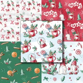 EZscrapbooks GNOME FOR CHRISTMAS - Paper Pack