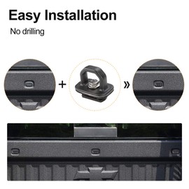 KIWI MASTER Tie Down Anchors for 2007-2025 Chevy Silverado/GMC Sierra 1500 2500 3500, 2015-2025 Chevy Colorado/GMC Canyon Side Wall Truck Bed Tie Downs