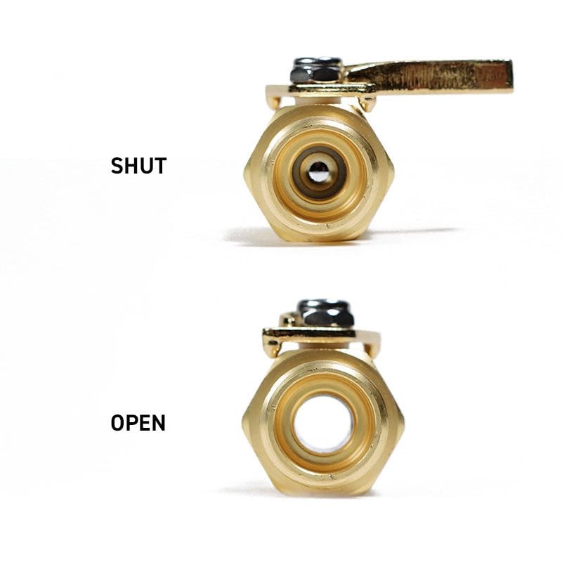 Gemplers Solid Brass Shut Off Valve