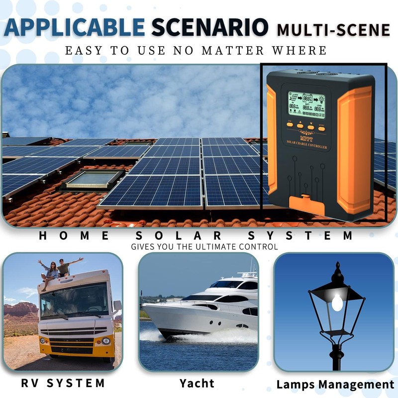 iSunergy 50A 12V/24V/36V/48V DC Input MPPT Solar Charge Controller with