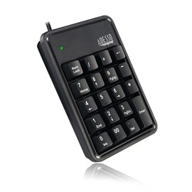 As shown 19-Key Mechanical Keypad with USB Hub for Enhanced Productivity