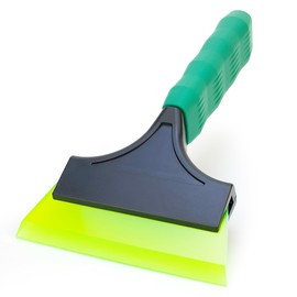 GUGUGI Small Glass Squeegee with 4.9IN Water Blade, Rubber Squeegee for Windshield, Glass, Mirror, Ice & Snow Scraper, Window Cleaning Squeegee Window Tint Squeegee, Quick Clear Clean