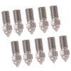 10pcs Stainless Steel High Flow Nozzle Kit High Temperature 0.4mm
