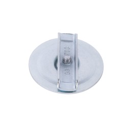 Gardner Bender KO703 Metal Knockout Seal, 1 Inch Conduit Size, Marked Size, Rust-Proof Galvanized Steel, 16 AWG Steel, ⅜ Inch Thread, Embossed - Self Centering, For Knockout Punch / Die Conduit, Cover, 25 Pk.