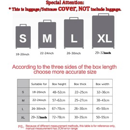 Suitcase Protective Cover, Travel Suitcase Protective Cover, Elastic Suitcase Cover, Luggage Cover, Protective Cover, blue, L, Modern