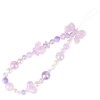 LUVI Beaded Phone Charm Lanyard Wrist Strap Love Heart Bow