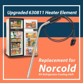 Upgraded 630811 Refrigerator Heater Element Replacement for Norcold RV Rridge Cooling Unit N1095 N61 N62 N64 N81 N82 N84 NX64 NX84 NXA64 NXA84 Series, Replace 638374 Heating Element 300W 120V AC