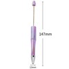 【P159】10pcs Opal Print Plastic Beadable Pen Bead Pens Ballpoint:_#5 Pink