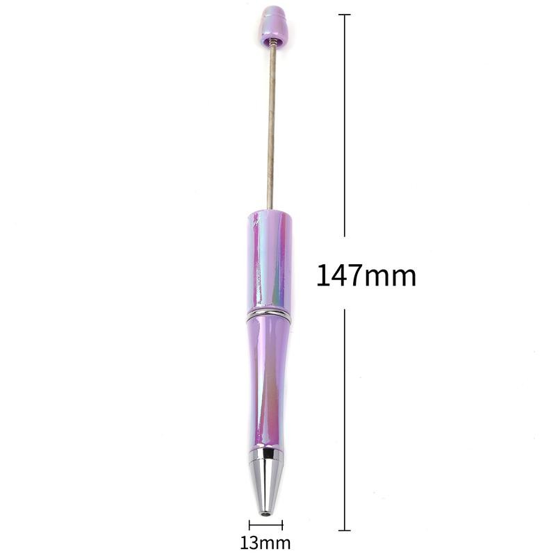 【P159】10pcs Opal Print Plastic Beadable Pen Bead Pens Ballpoint:_#5 Pink