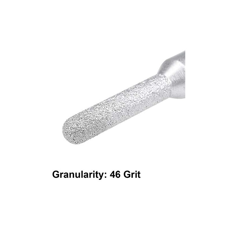 sourcing map 8mm Diamond Straight Router Bit Brazed Cylinder Profile