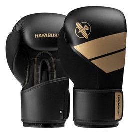Hayabusa S4 Boxing Gloves for Men and Women - Black/Gold, 16oz