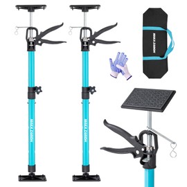 Cabinet Jacks for Installing Cabinets, Adjustable Support Pole Furniture Jack, Third Hand Tool 21.2-45.2 in (154lbs) Installation, Support Rod for Dust Barrier Poles, Drywall Lift, Zip Wall, 2-Pack