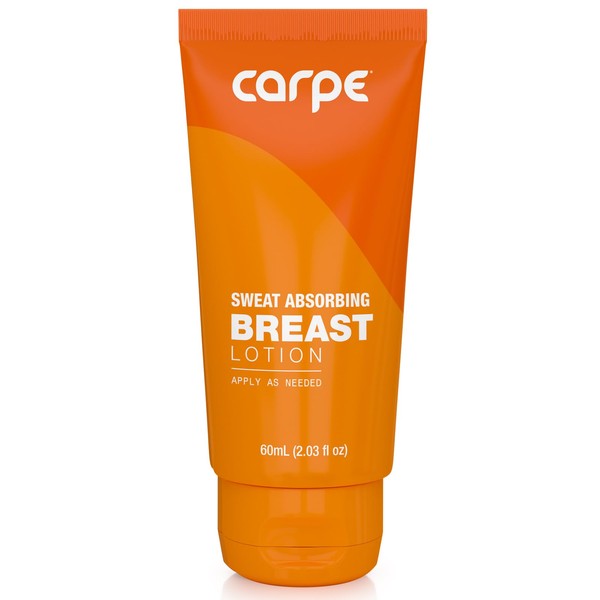 Carpe Sweat Absorbing Breast - Helps Keep Your Breasts and Skin Folds Dry - Sweat Absorbing Lotion - Helps Control Under Breast Sweat - Great For Chafing and Stain Prevention