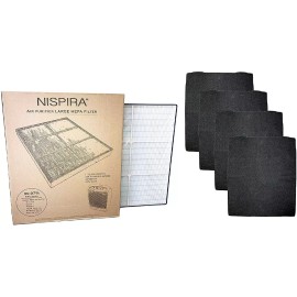 NISPIRA HEPA Carbon Filter for Whirlpool Whispure Air Purifier AP510 8171434 1183054 1Pk