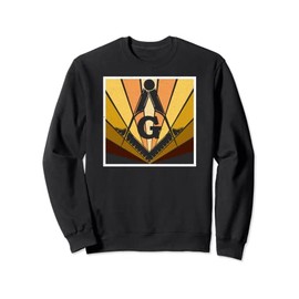 Masonic Square and Compass - Vintage Retro Freemason Lodge Sweatshirt