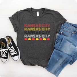 Kansas City Shirt - Retro Kansas City - Kansas State Shirt - KC Shirt - State Of Kansas Shirt - Kansas City Clothing - Softstyle Unisex Tee