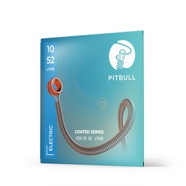 Pitbull Coated Series Nano Polymer Coated Electric Guitar Strings - 3-5x More Durable, Superior Sound Quality, Fret-Friendly CEG (CEG 10-52 LTHB Light Top Heavy Bottom)