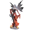 Pacific Giftware Black Lady Fire Fairy with Black Dragon Resin
