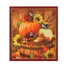 Collections Etc Harvest Pumpkin and Berries Metal Dishwasher Magnet | Home Kitchen, Dining Appliance Accessory
