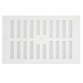 Map Adjustable Air Vent with Flyscreen Cover, 9" x 6" (229mm x 152mm), Hit & Miss Double Brick Ventilation Cover, White