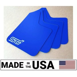 StreetRays [Originals] [SR] STARTER Mud Flaps Set BLUE with Custom Vinyl Logo A