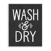 Stupell Industries Wash and Dry Vintage Cleaning Phrase Kitchen Laundry,