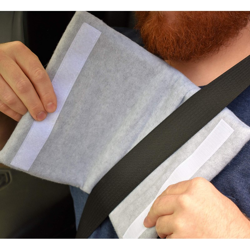 The Chest Buddy-Open Heart Surgery Seatbelt Cushion-Gray