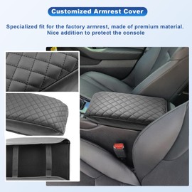 CDEFG 2023 2024 Accord Center Console Cover for 2023 2024 Honda Accord 11th Gen Armrest Cover Center Console Lid Pad Arm Rest Cushion Consola Central Cover para 2023 2024 Accord Hybrid Accessories