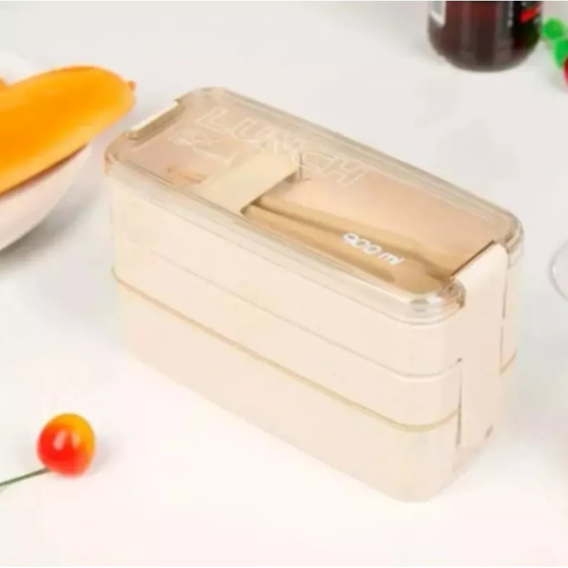 Molin Dollins Lonchera Vianda Contenedor Comida Lunch Box Cubiertos