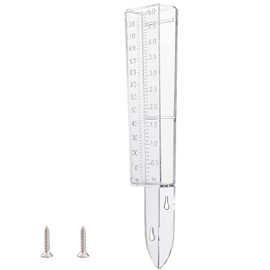 WANDIC Rain Gauge, 1 Piece Plastic Rain Gauge With Screws Rainfall Measuring Tube For Garden Outdoor Yard Rainfall Measurement