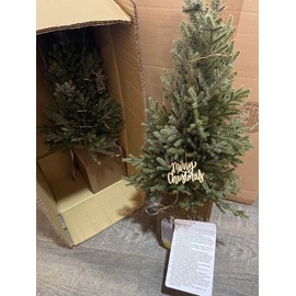 Merry Brite 23” Merry Brite Pre-Lit Christmas Tree PACK OF 2 WOW DEAL!