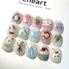 [Ar] Hello penguin handmade nail tip drawing nail art specialist
