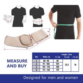Umbilical hernia bandage girth, belt breakage abdominal bandage