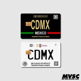 Card Stickers - Mexico Placas (Mexican License Plate) - For Debit, Credit and other cards:_CHIAPAS
