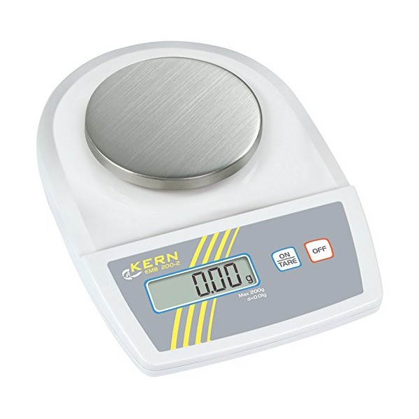 KERN Laboratory Scales EMB 1200-1 Weighing Range 0-1200 g 0.1 g Weighing Plate Diameter 150 mm