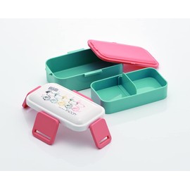 Skater PFLW4AG-A Ag+ Silver Ion, Antibacterial, Fluffy, Dome-Shaped Lid, 2-Tier Lunch Box, 20.3 fl oz (600 ml), Snoopy Awesome