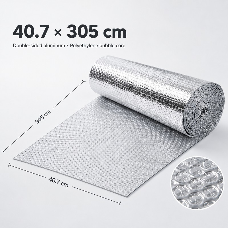 Reflective Aluminum Bubble Insulation Roll for Windows & RVs