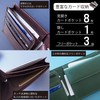 Leathertone 4LT0001 Tochigi Leather Bifold Wallet with Gusset, Coin Purse,