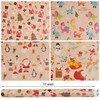 Aimyoo Kraft Christmas Wrapping Paper Bundle Roll, Santa Dinosaur Nutcracker