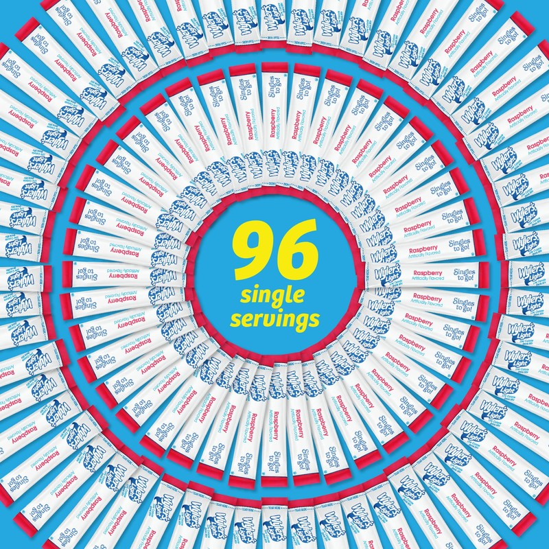 Wyler's Light Singles To Go Powder, Water Drink Mix, Raspberry,