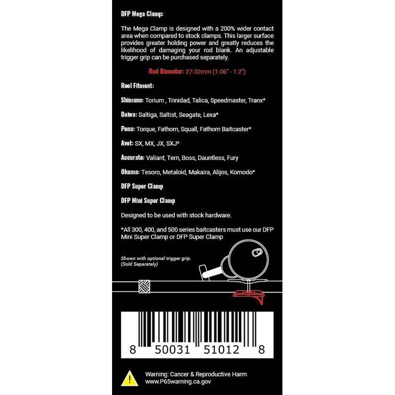 DFP Mega Clamp (Black, 27-32MM)