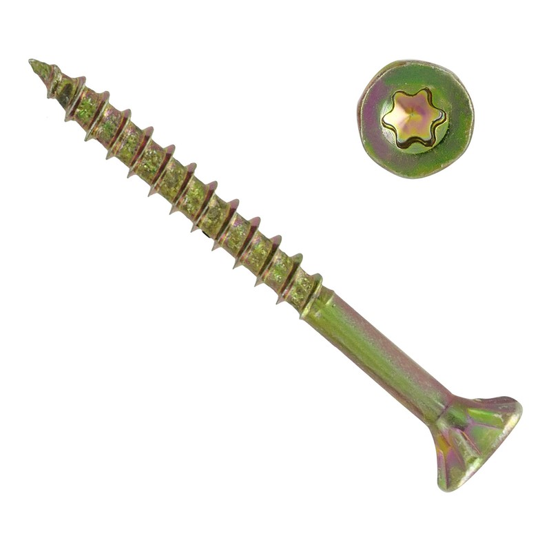 Pack of 200 Torx Chipboard Screws 4.0 x 70 mm