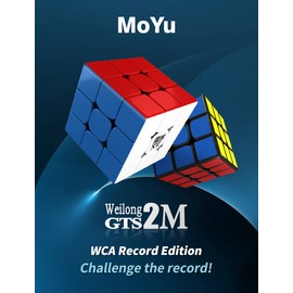MoYu Weilong GTS2M 3x3x3 3.47 Second WCA World Record Version 3x3x3 Competition Cube Built-in Magnet Super Smooth Moriyu 3.47 Second WCA World Record Creation World Top Cube Standard Six Color Stickerless