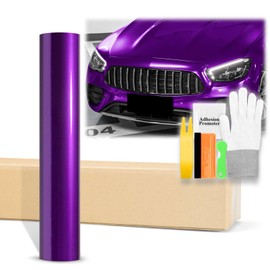 60"x72" (5FTx6FT) Magenta Purple Gloss Metallic Glossy Vinyl Wrap Auto Car Sticker Decal Film Sheet Bubble Free Air Release Technology with Tool Kit