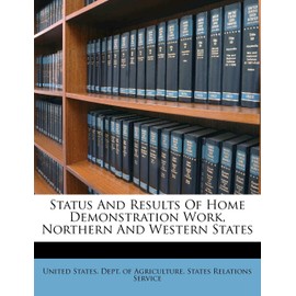 Status and Results of Home Demonstration Work, Northern and Western States