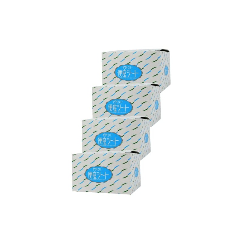 No-Slip Toilet Seats, 70 Sheets, Set of 4